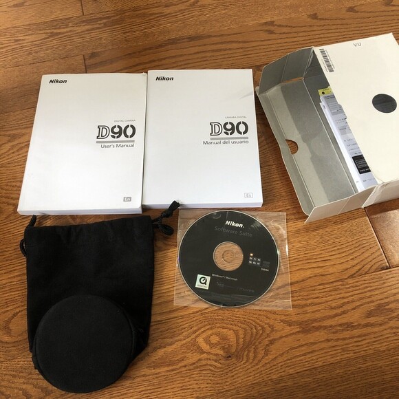 Nikon D90 Kit 18-105mm f/3.5-5.6G ED VR Lens Original Box - Picture 10 of 12